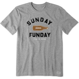 Life Is Good Sunday Funday Footbeer Tee